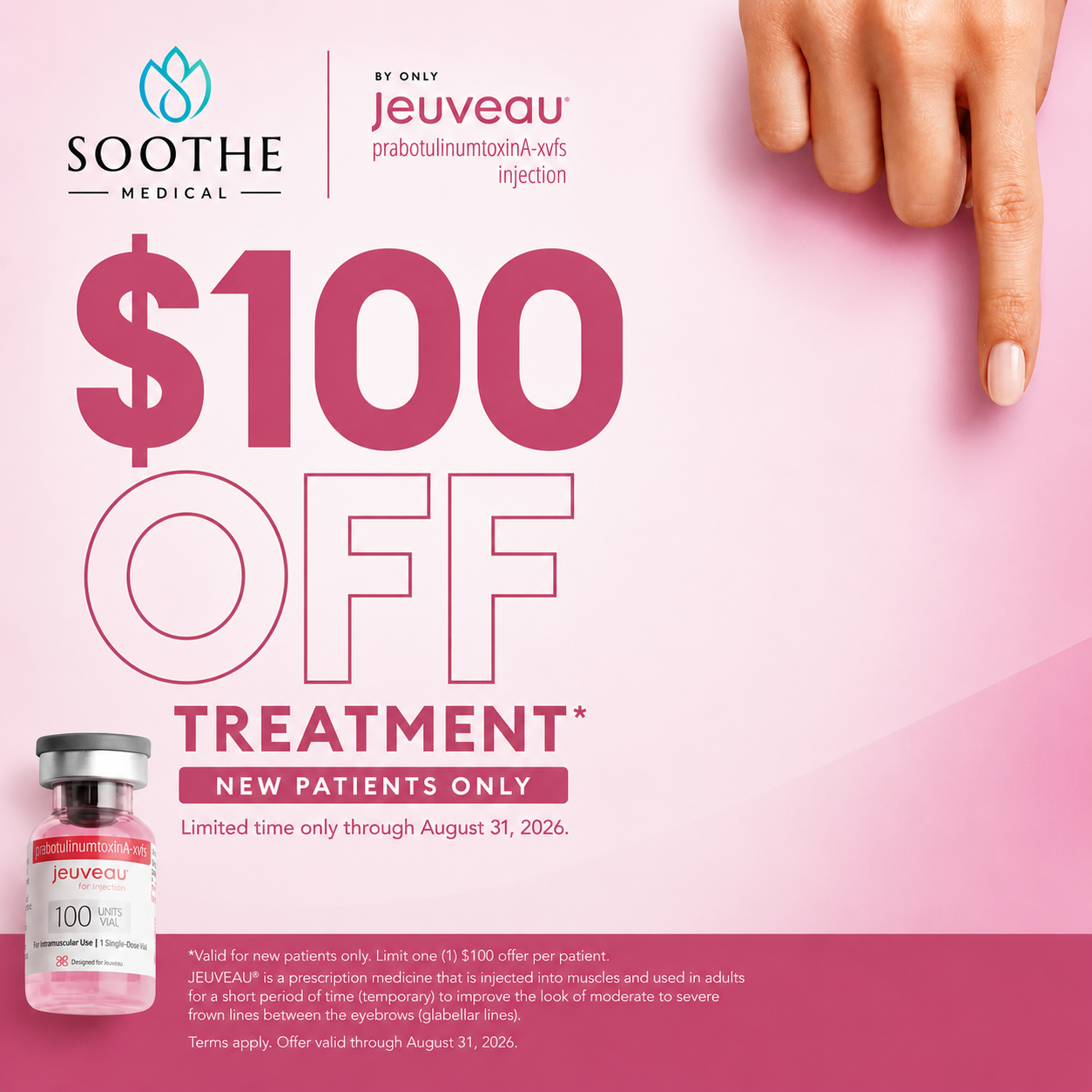 $100 Off Jeuveau Treatment